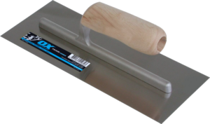 OX Trade Finishing Trowel with Timber Handle - 105mm x 280mm