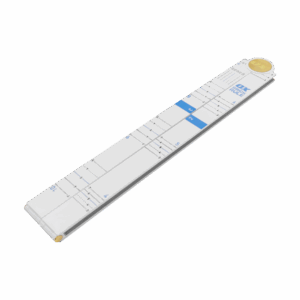 Pro Metric Tuff Rule - White | Brick Gauge