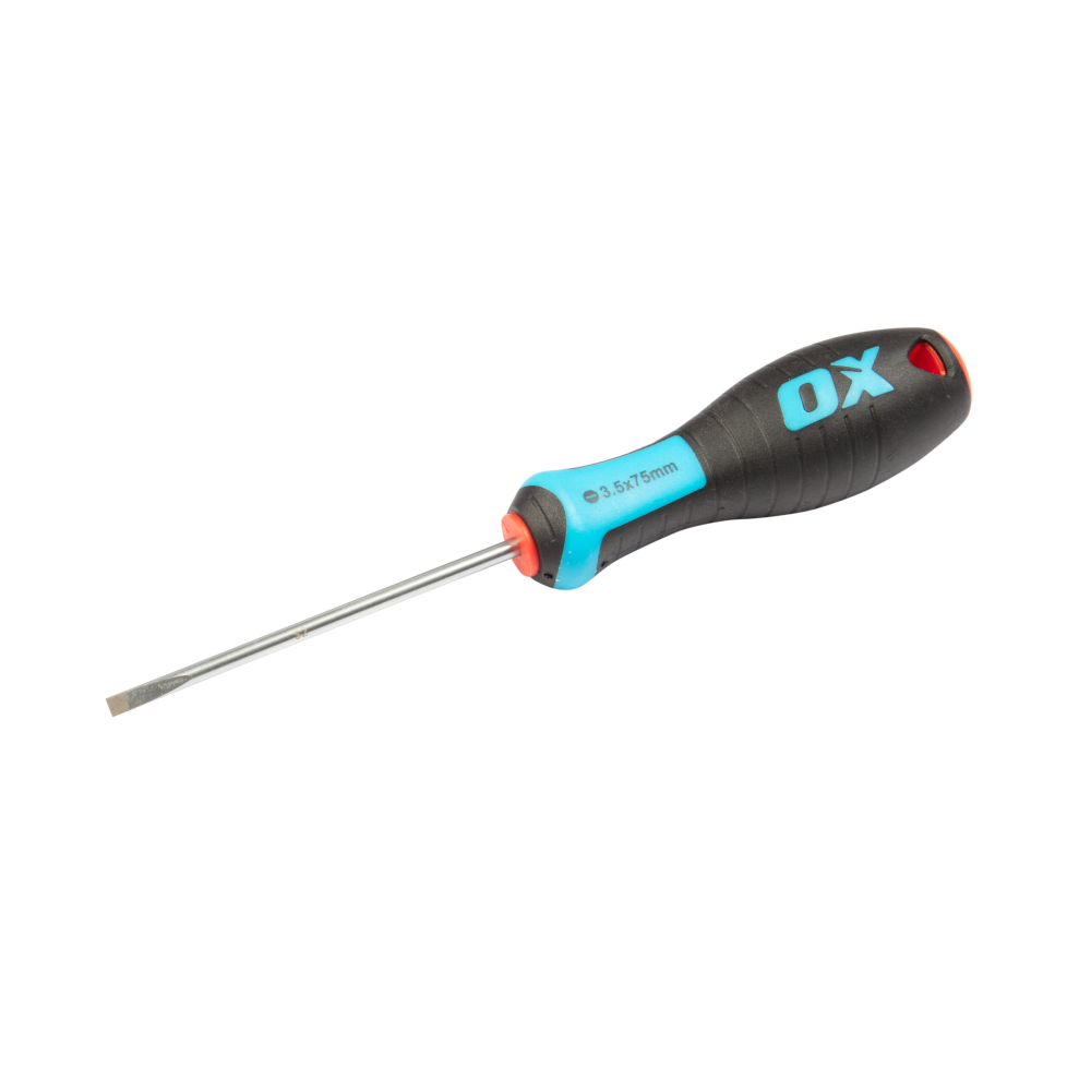 OX Pro Flat Head Screwdriver 75x3.5mm