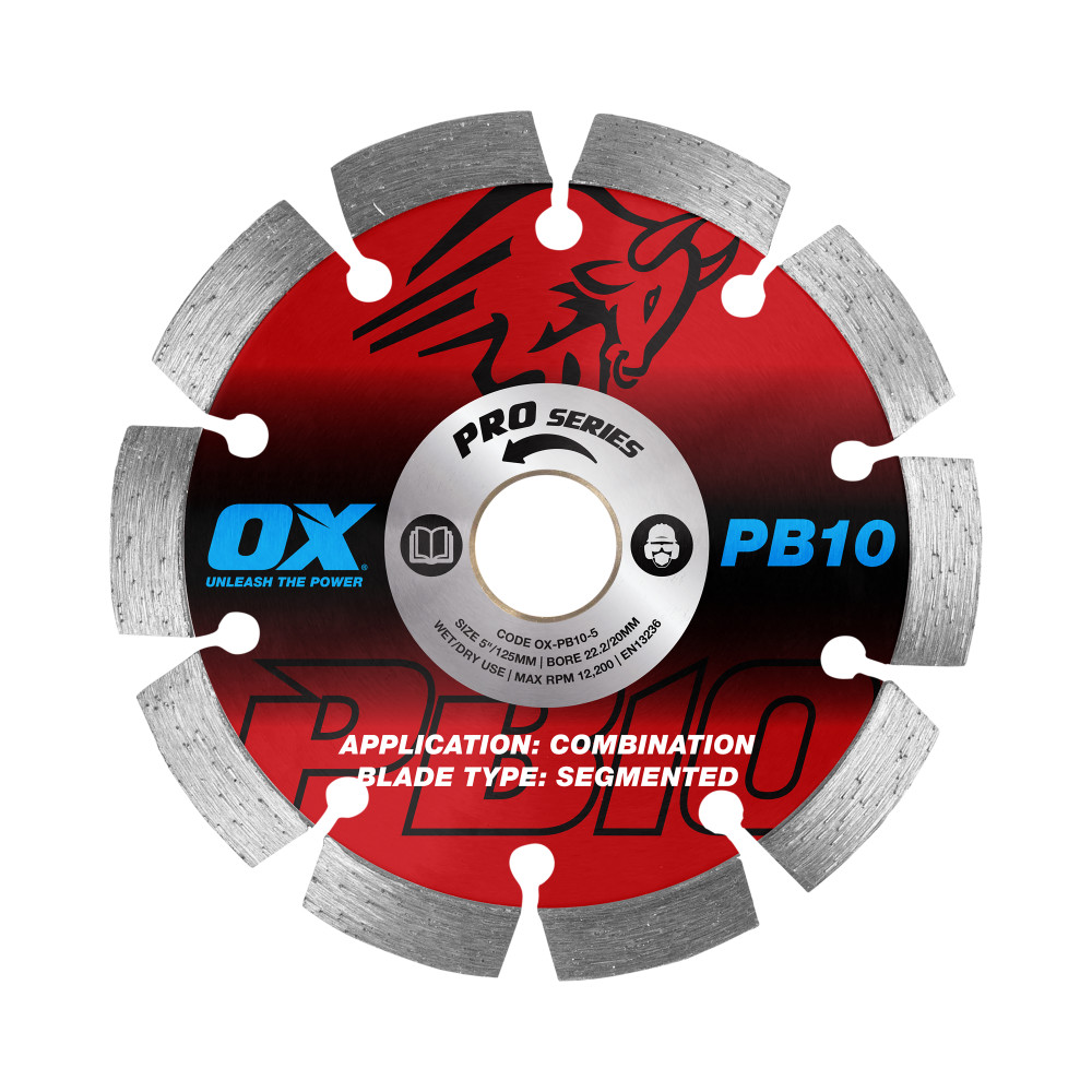OX Pro Abrasive Segmented Diamond Blade - 5-Inch