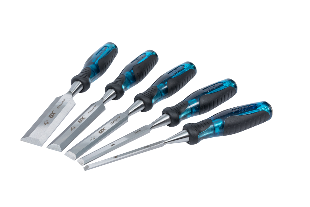 OX Pro 5 piece Wood Chisel Set