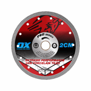 OX Pro 2CM Porcelain Cutting Blade - 180/25.4/22.23mm