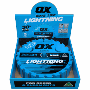 OX Pro Lightning 184mm (7-1/4-Inch) 24-Tooth Circular Saw Blade| 10 Pack Bulk Value