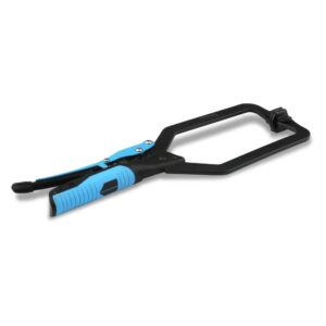 Auto Adjust 10-Inch Long Reach C Clamp With Swivel Pad - Gripped