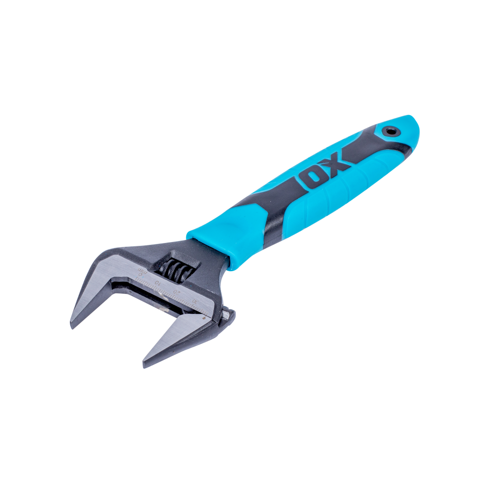 OX Pro Ultra Wide Jaw Adjustable Wrench - 8-Inch