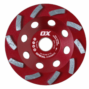 OX Pro 5" Spiral Segment Cup Wheel - 10 Segments | 22.2mm Bore