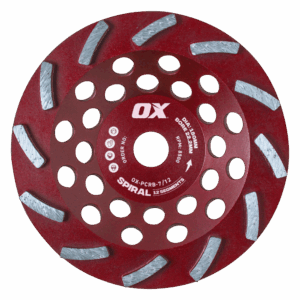 OX Pro 7" Spiral Segment Cup Wheel - 12 Segments | 22.2mm Bore