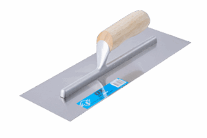 OX Trade Finishing Trowel with Timber Handle - 120mm x 356mm