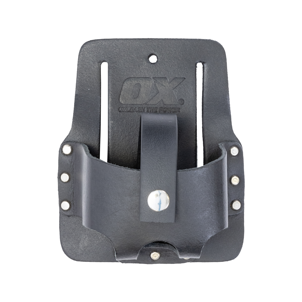 OX Trade Black Leather Tape Holder