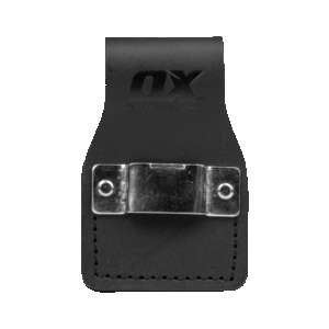 OX Trade Black Leather Tape Measure Clip Holder