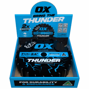 OX Pro Thunder 184mm Circular Saw Blade 10-Pack | 24T - Bulk