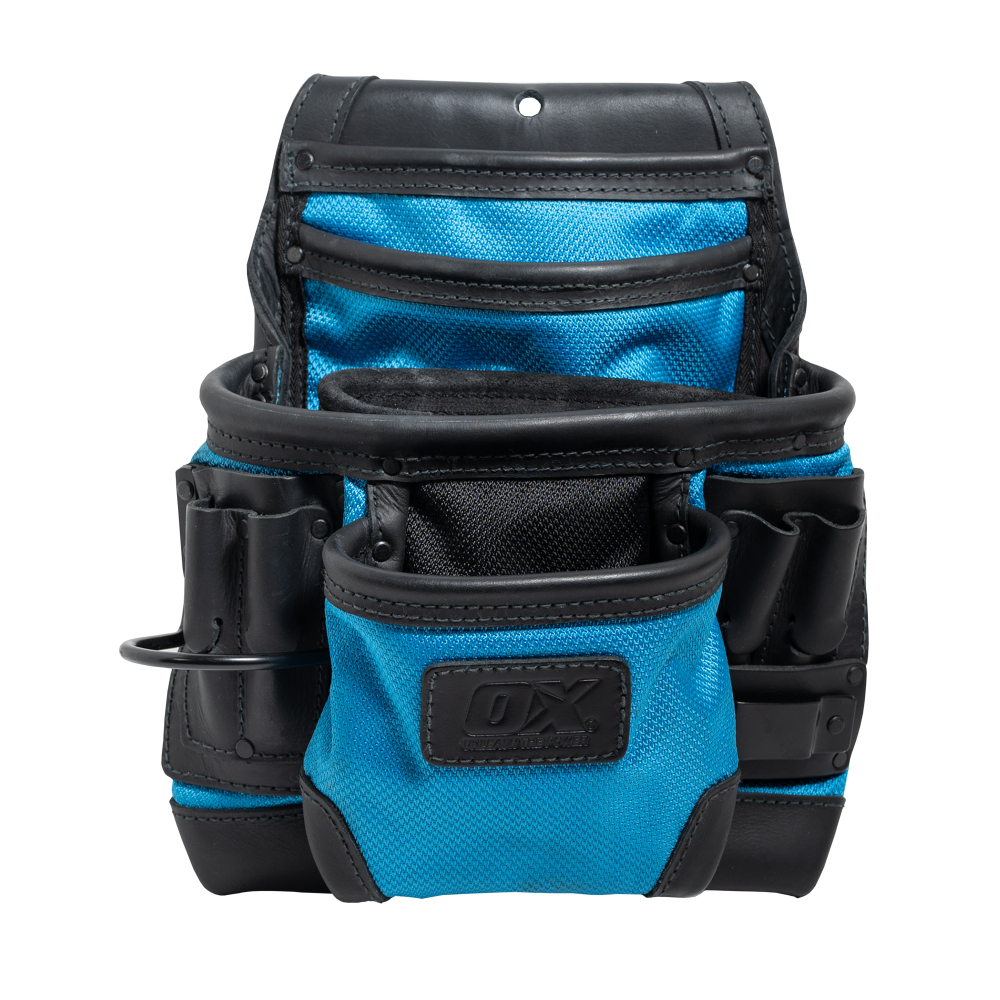 OX Ultimate 10-Pocket Leather & Nylon Fastener Pouch w/ Kevlar Reinforcement