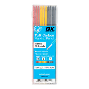 OX Pro Tuff Carbon Refills Basic Colour & Graphite Lead - 10 Pack