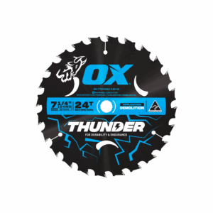 OX Pro Thunder 184mm Circular Saw Blade 10-Pack | 24T - Bulk
