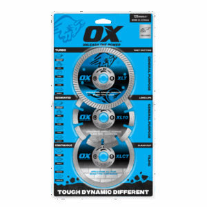 OX Trade XL Diamond Blade 3 Pack - 125mm/5"