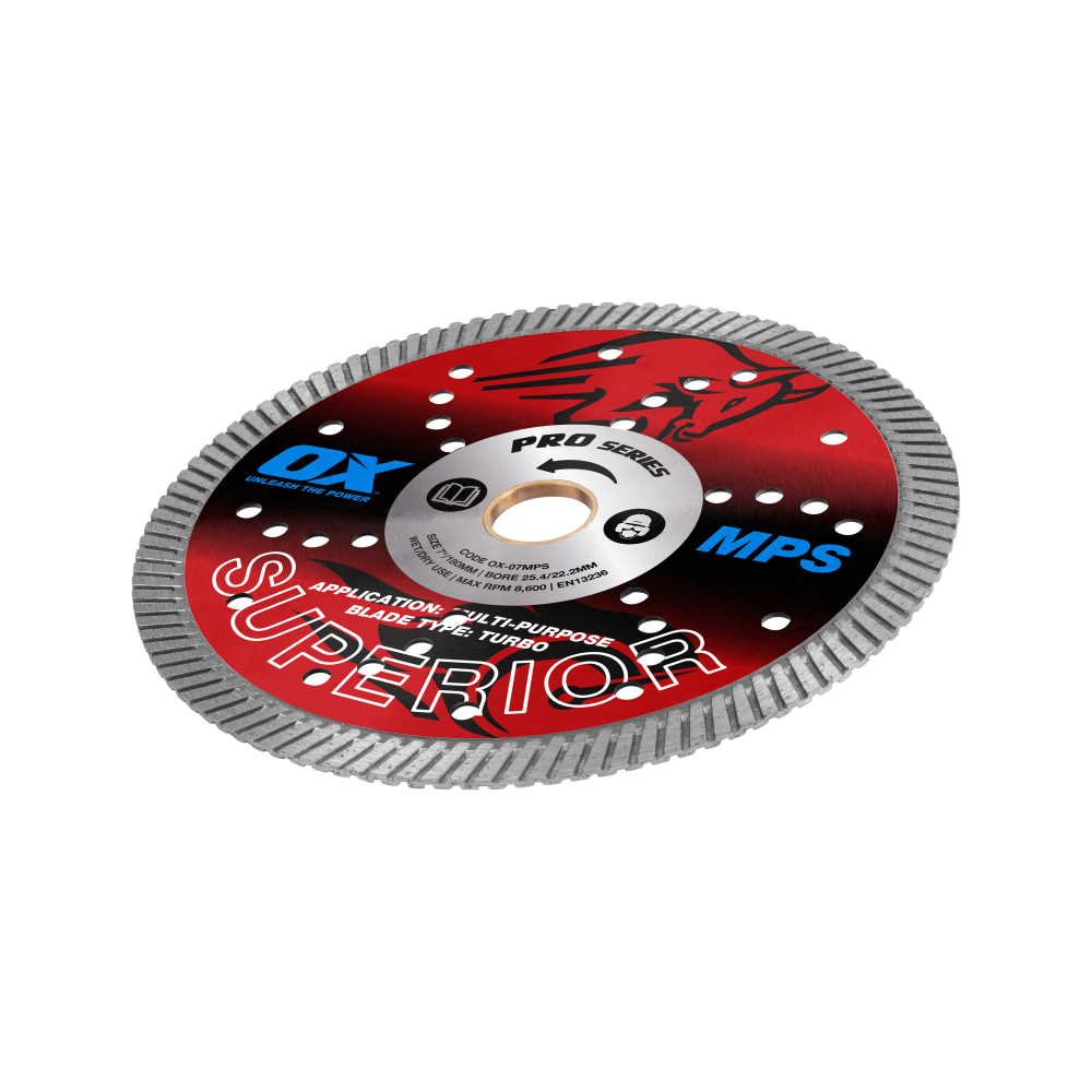 OX Pro MPS GP Turbo Superior Diamond Blade - 7-Inch
