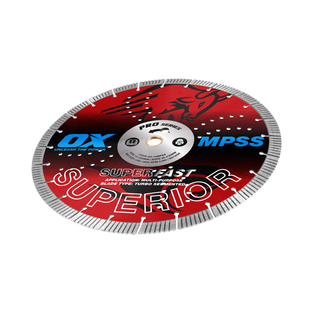 OX Pro MPSS GP Fast Turbo Superior Diamond Blade - 14-Inch