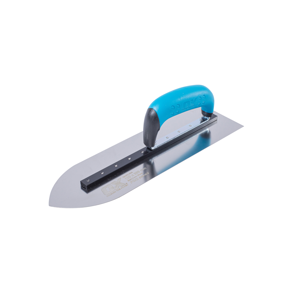 OX Pro Stainless Steel Pointed Finishing Trowel - 100mm x 355mm