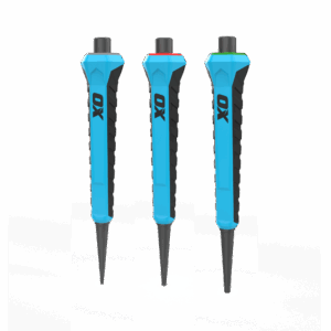 OX Pro Nail Punch w/ Grip 3-Pack - 1.6mm, 2.4mm, 3mm