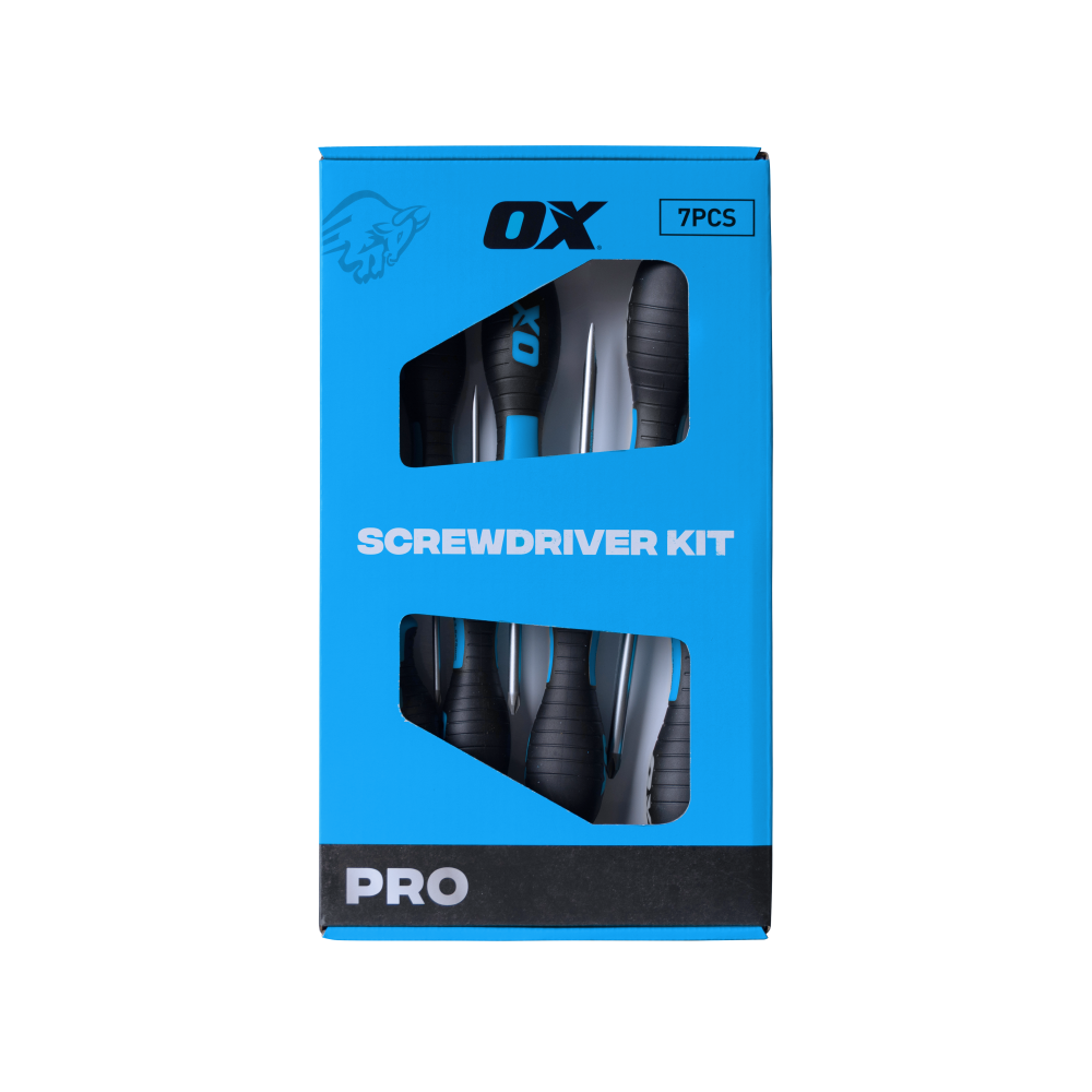 OX Pro 7pc Screwdriver Kit - PH & Flat Blade
