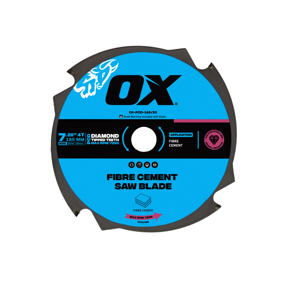 Pro Fibre Cement 185mm Circular Saw Blade | 4T