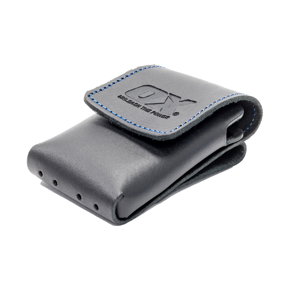 OX Trade Black Leather Mobile Phone Holder - XL