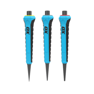 OX Pro Nail Punch w/ Grip 3-Pack - 0.8mm, 1.6mm, 2.4mm